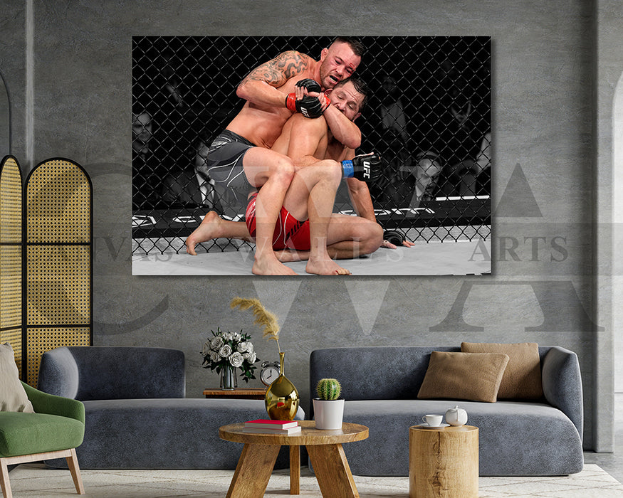 Colby Covington Black & White Canvas Art MMA Canvas Wall Art