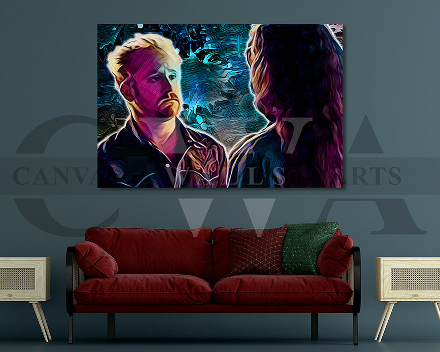Comanche Hell or Highwater Canvas Wall Art Movie Poster