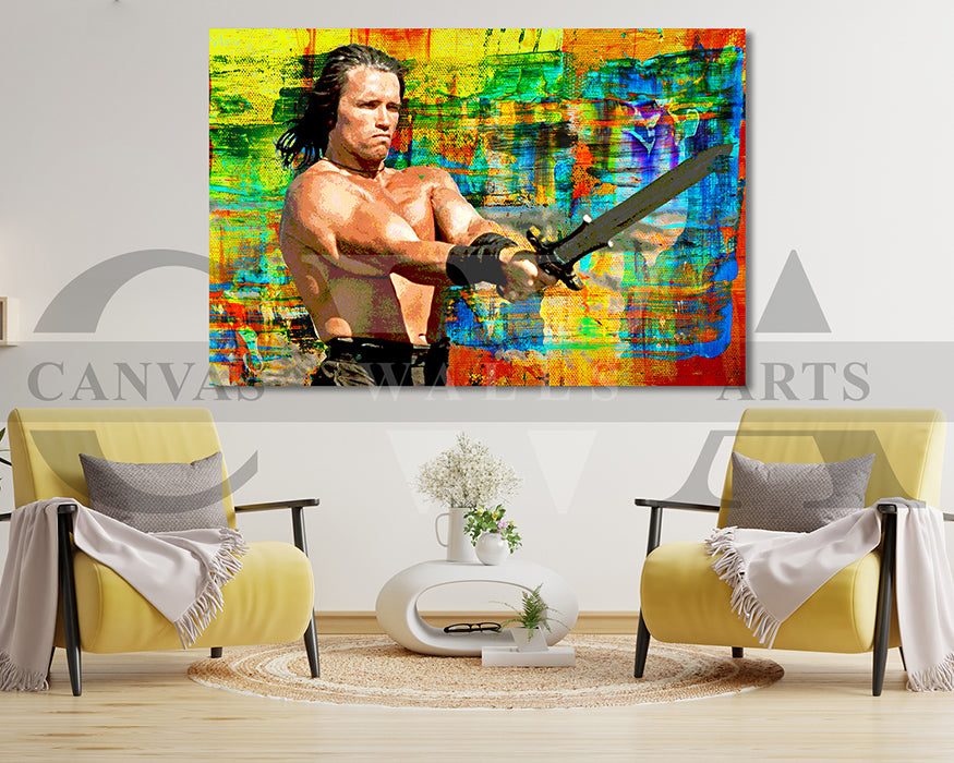 Conan the Barbarian Canvas Wall Art Movie Poster