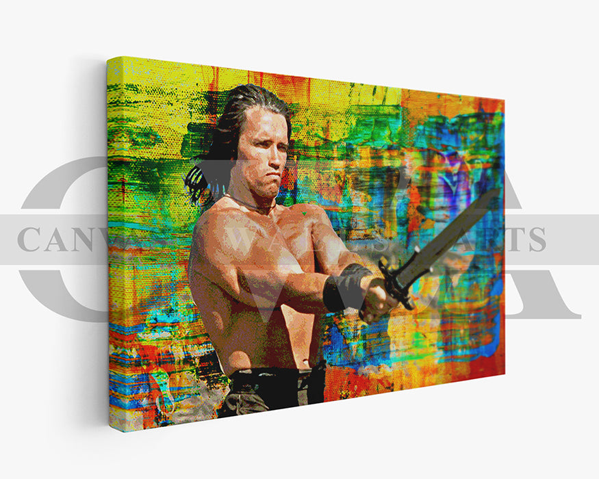 Conan the Barbarian Canvas Wall Art Movie Poster