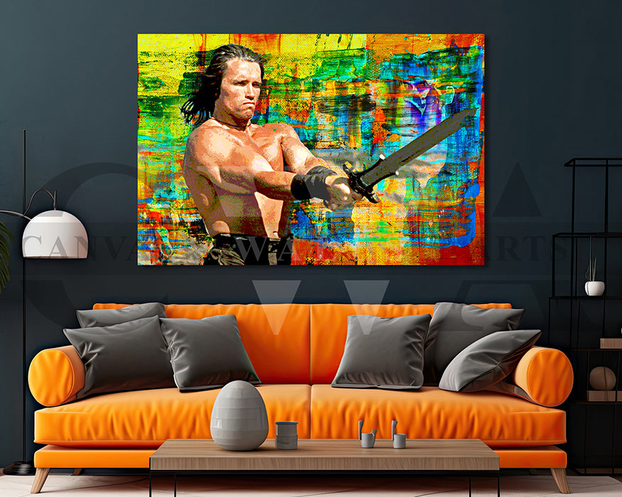 Conan the Barbarian Canvas Wall Art Movie Poster