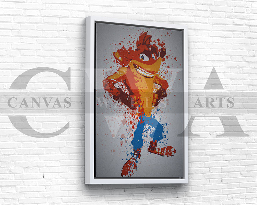 Crash Bandicoot Canvas Wall Art
