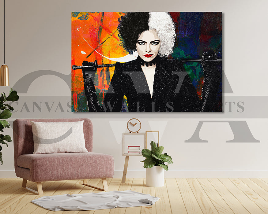 Cruella Canvas Wall Art Movie Poster