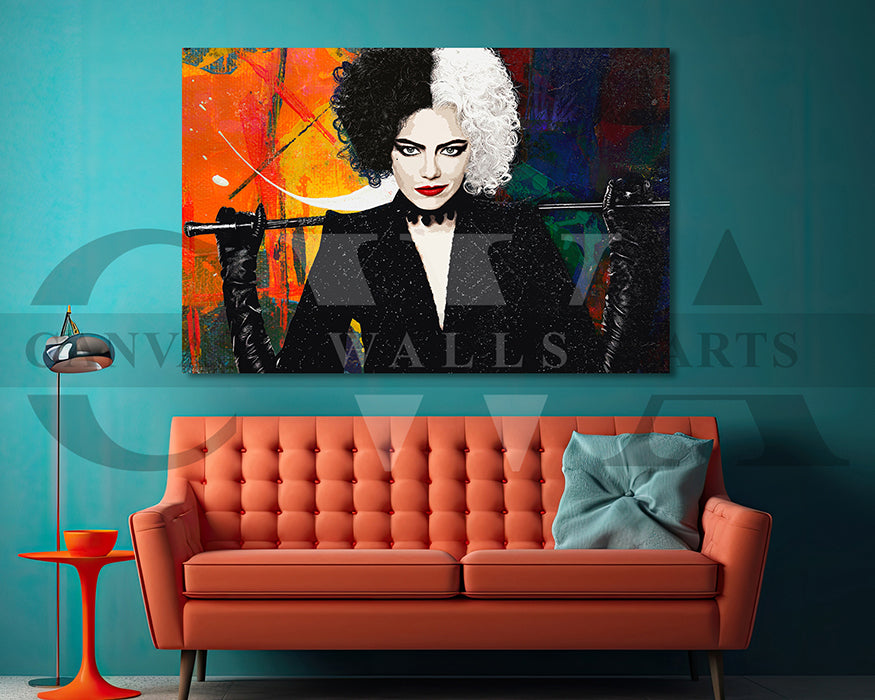 Cruella Canvas Wall Art Movie Poster