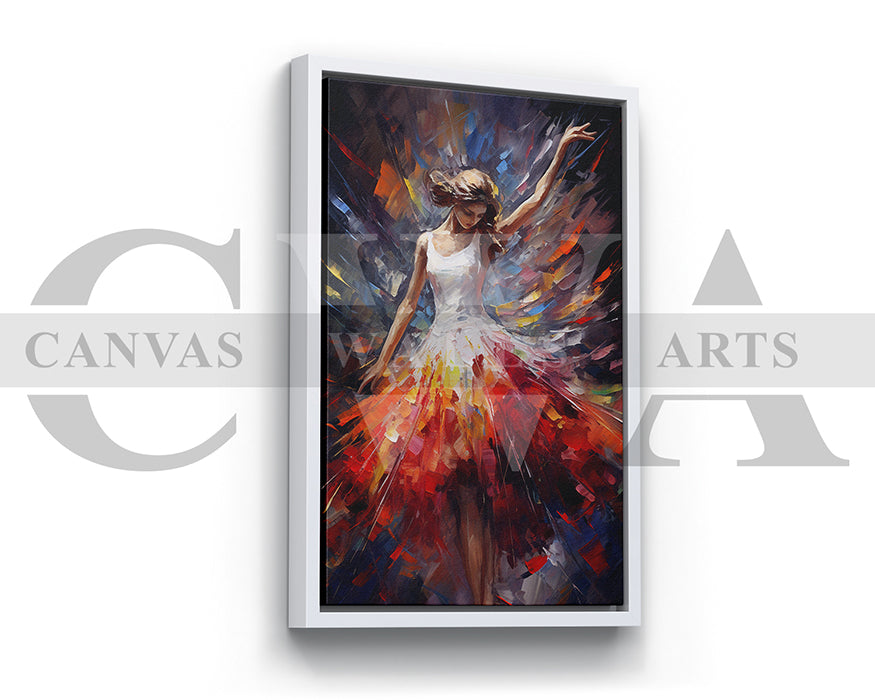 Dancing Lady Painting Canvas Wall Art