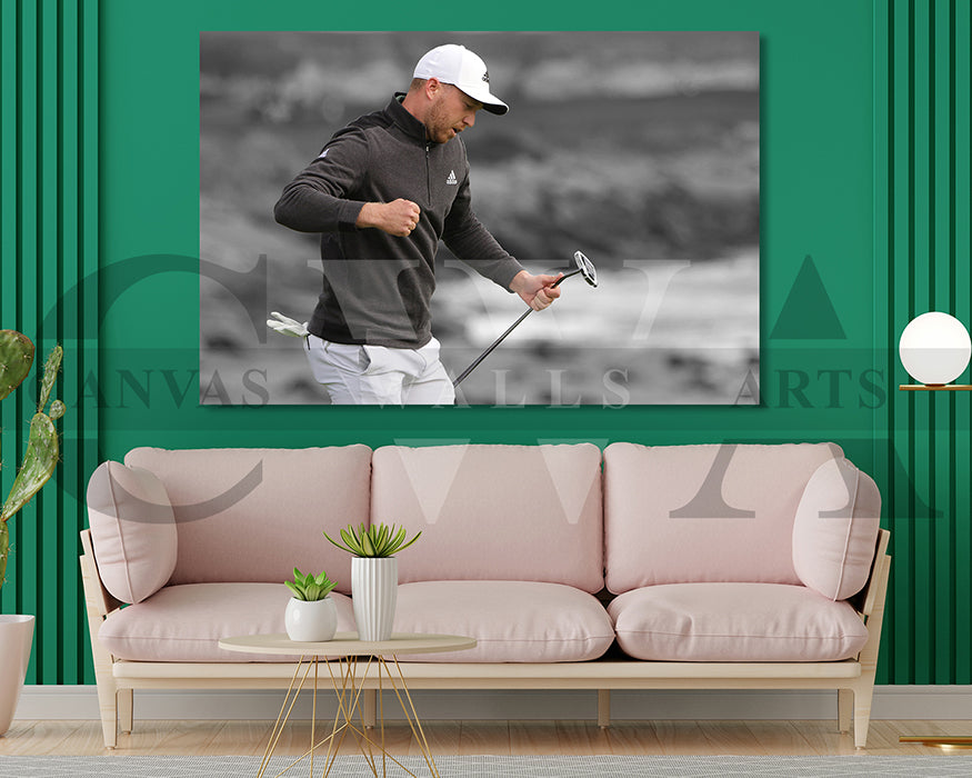 Daniel Berger Black & White Canvas Art Golf Canvas Wall Art