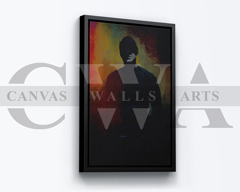 Daredevil Canvas Wall Art Abstract Movie Poster