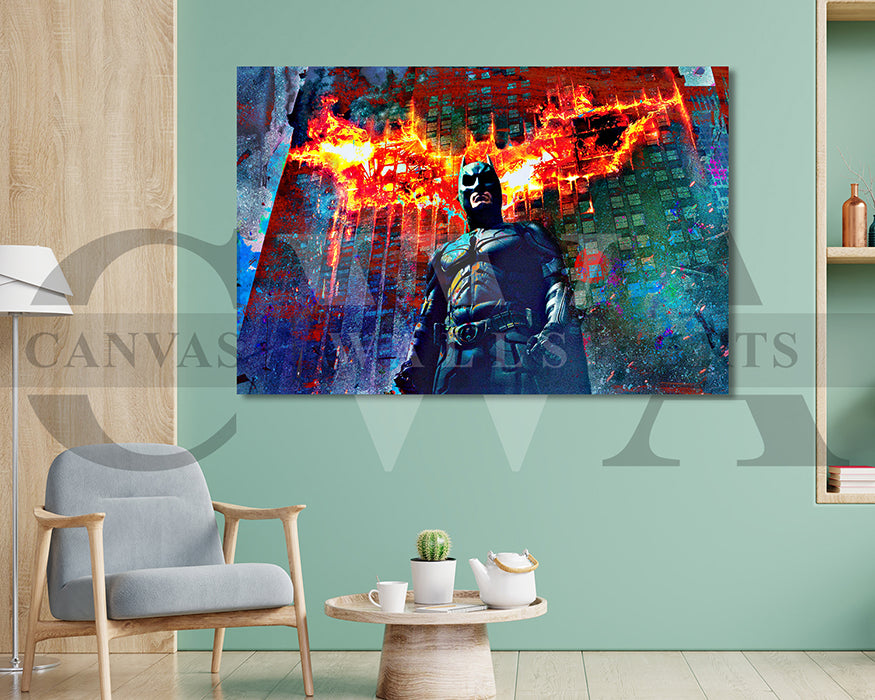 The Dark Knight Canvas Wall Art Movie Poster