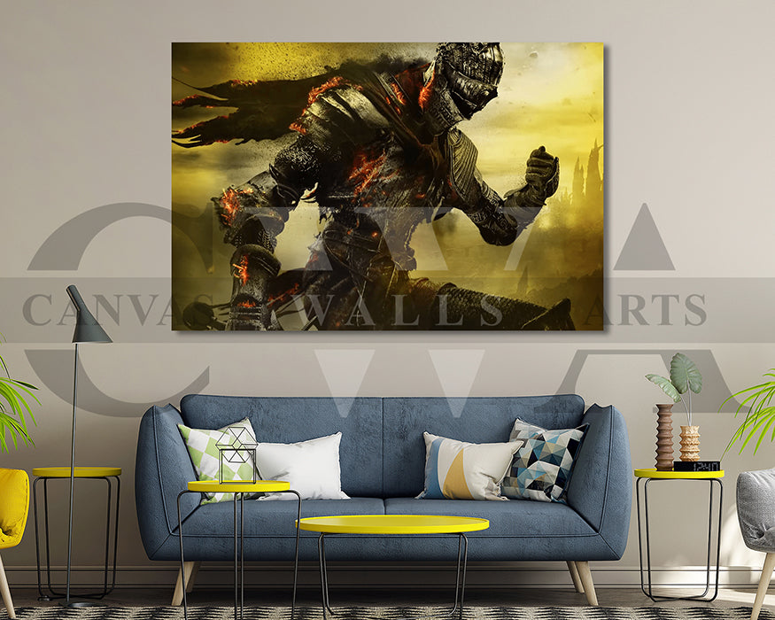 Dark Souls Canvas Wall Art Abstract Game Poster Print