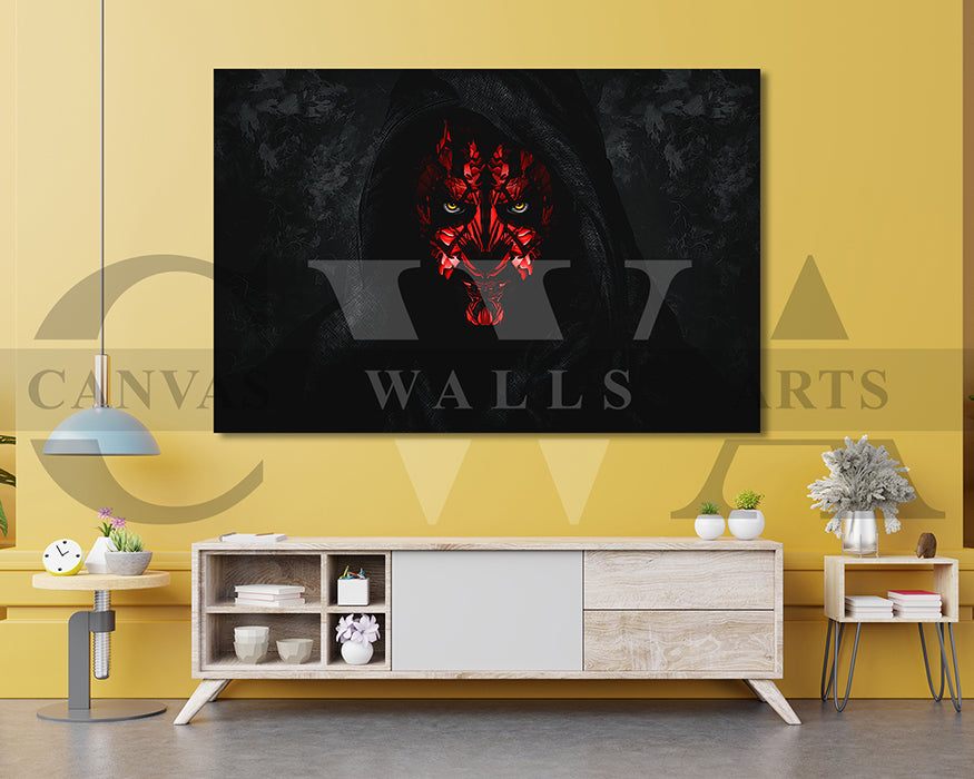 Darth Maul Canvas Wall Art Movie Poster