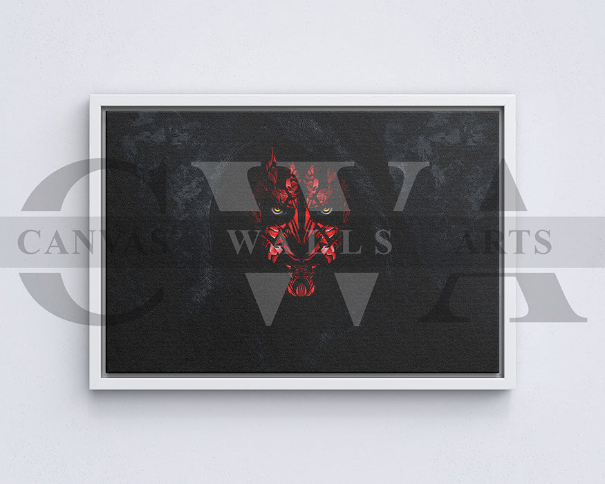 Darth Maul Canvas Wall Art Movie Poster