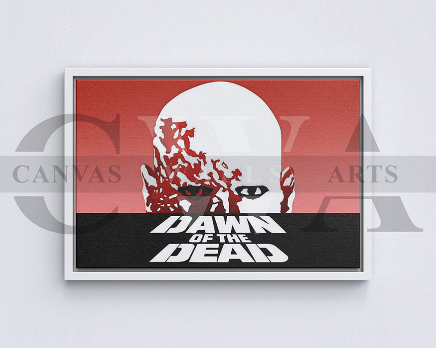 Dawn of the Dead Canvas Wall Art Abstract Movie Poster