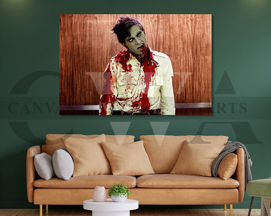 Dawn of the Dead Canvas Wall Art Abstract Movie Poster Print