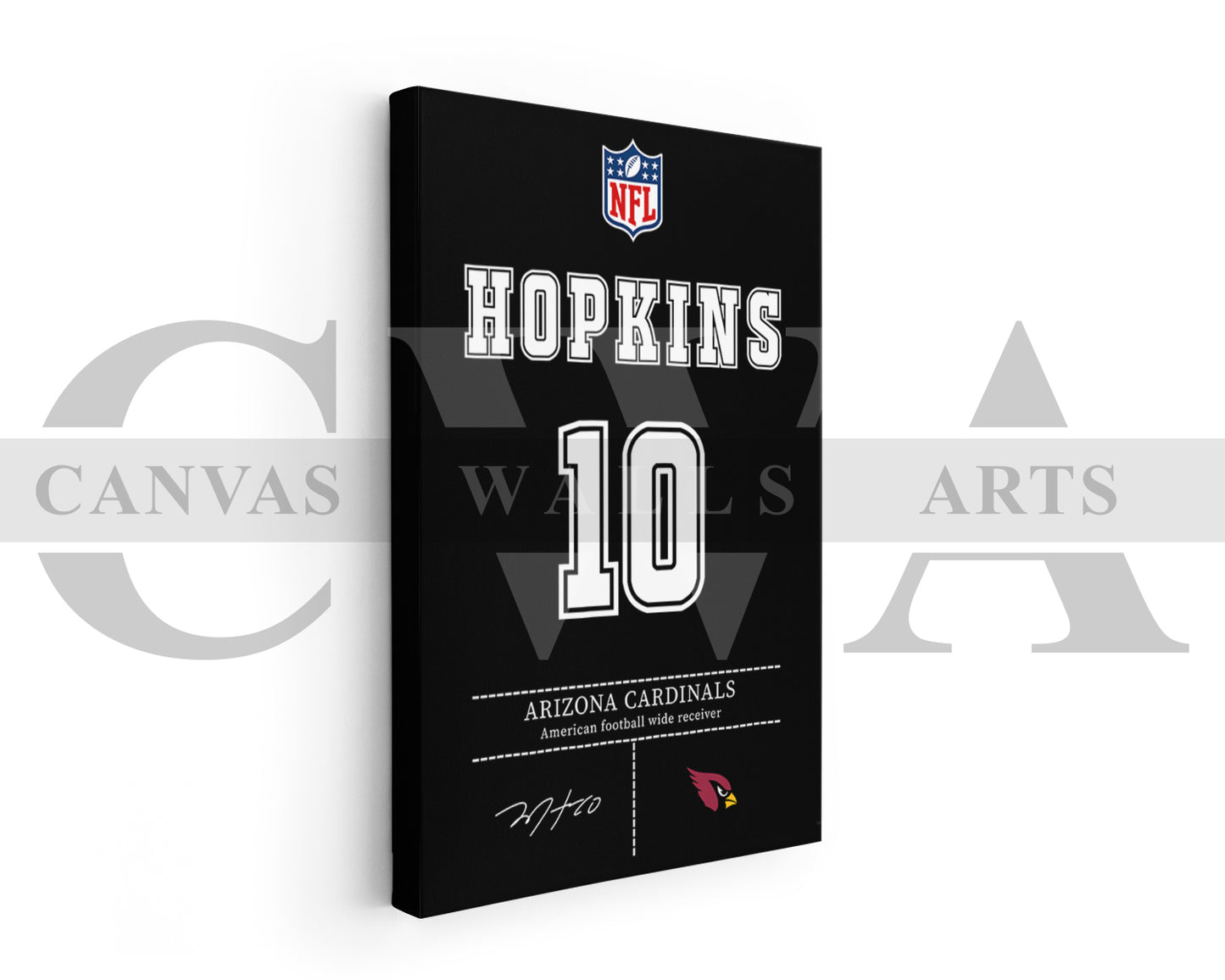 DeAndre Hopkins Canvas Wall Art - NFL Jersey Poster | American Football Canvas Wall Art