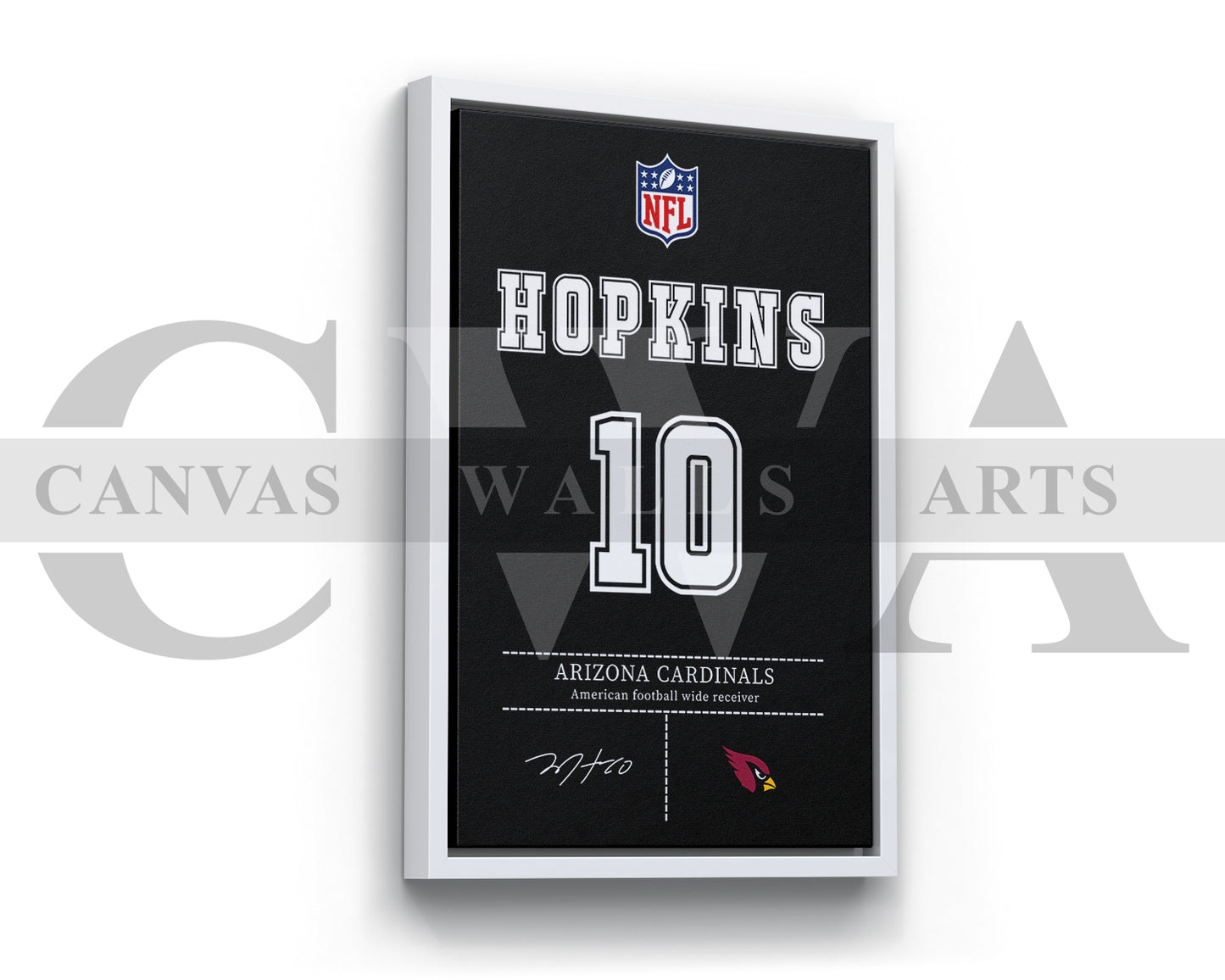 DeAndre Hopkins Canvas Wall Art - NFL Jersey Poster | American Football Canvas Wall Art