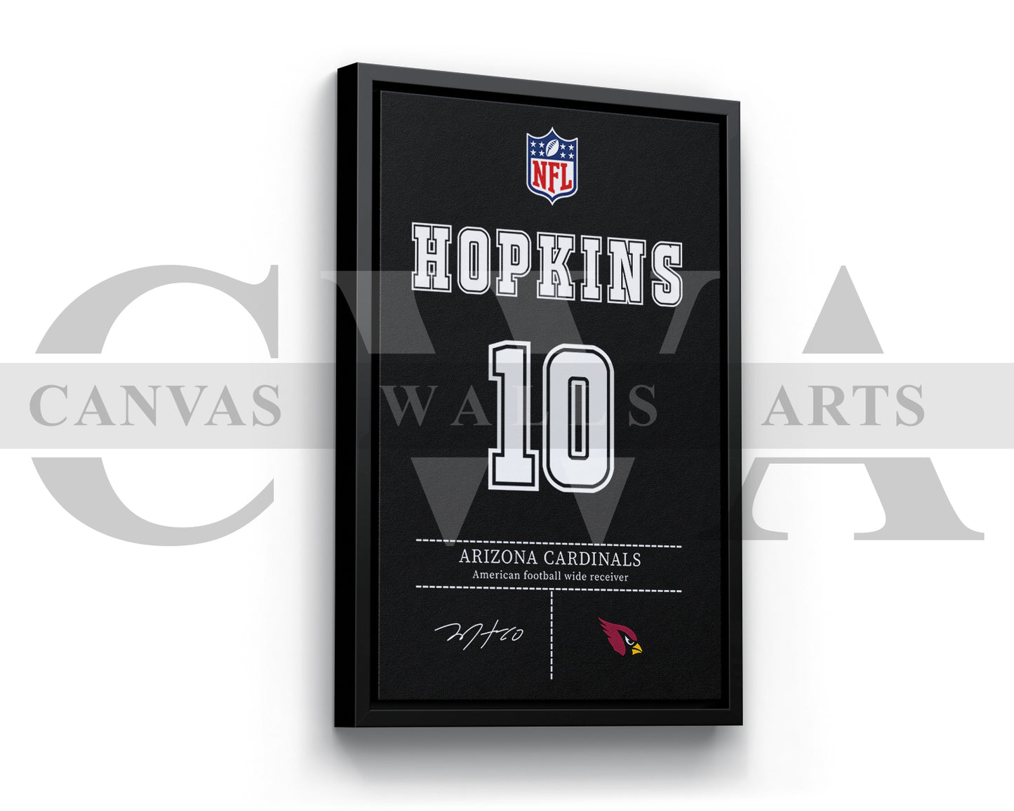 DeAndre Hopkins Canvas Wall Art - NFL Jersey Poster | American Football Canvas Wall Art
