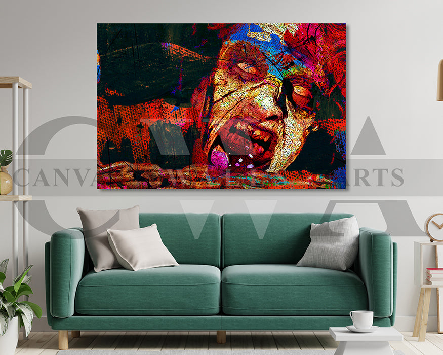 Deadite Cheryl Canvas Wall Art Movie Poster