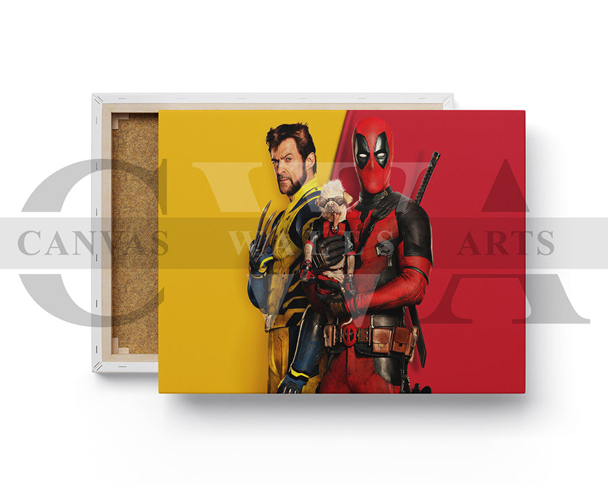 Deadpool And Wolverine Canvas Wall Art