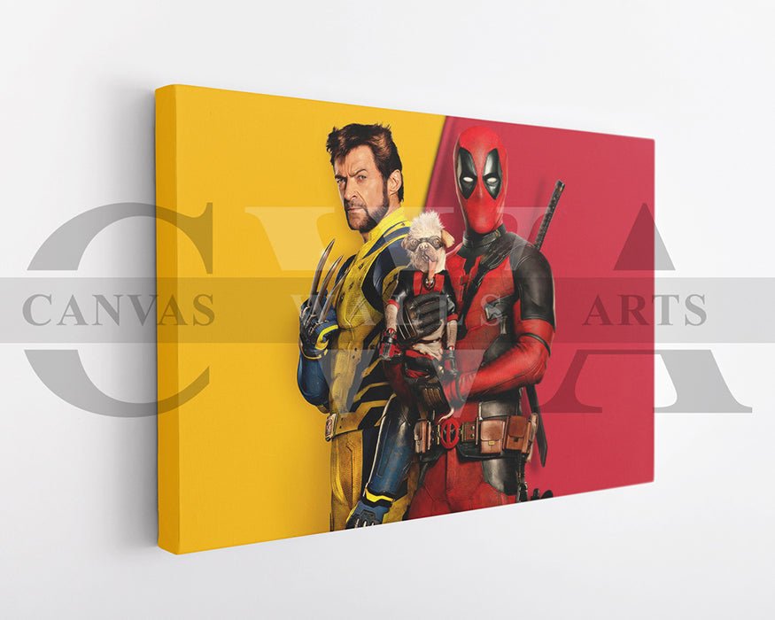 Deadpool And Wolverine Canvas Wall Art