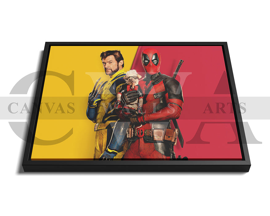 Deadpool And Wolverine Canvas Wall Art