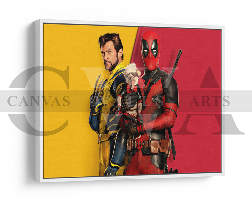 Deadpool And Wolverine Canvas Wall Art