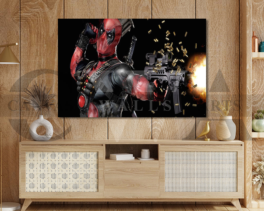 Deadpool Canvas Wall Art Movie Poster