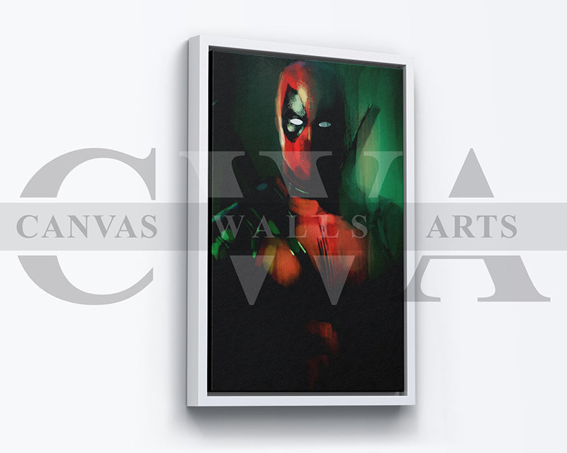 Deadpool Canvas Wall Art Abstract Movie Poster