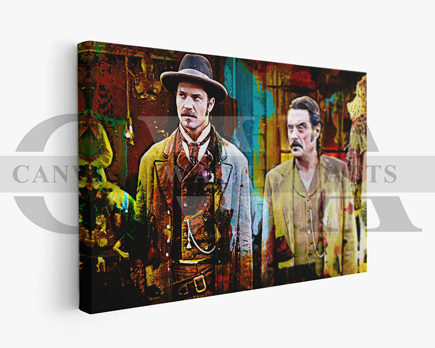 Deadwood Canvas Wall Art Abstract Movie Poster