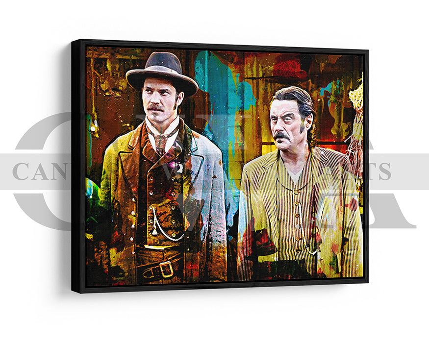Deadwood Canvas Wall Art Abstract Movie Poster