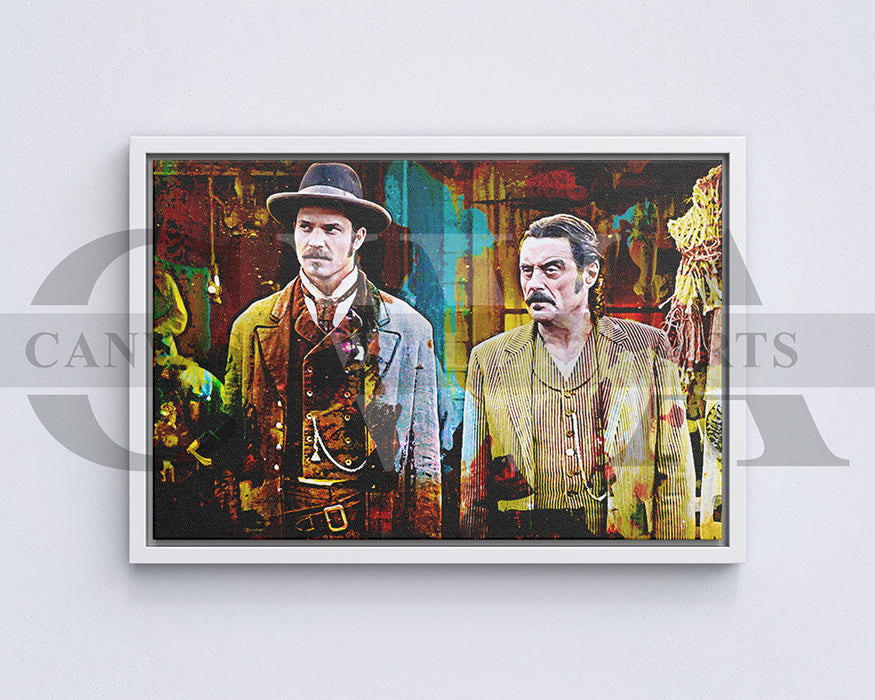 Deadwood Canvas Wall Art Abstract Movie Poster