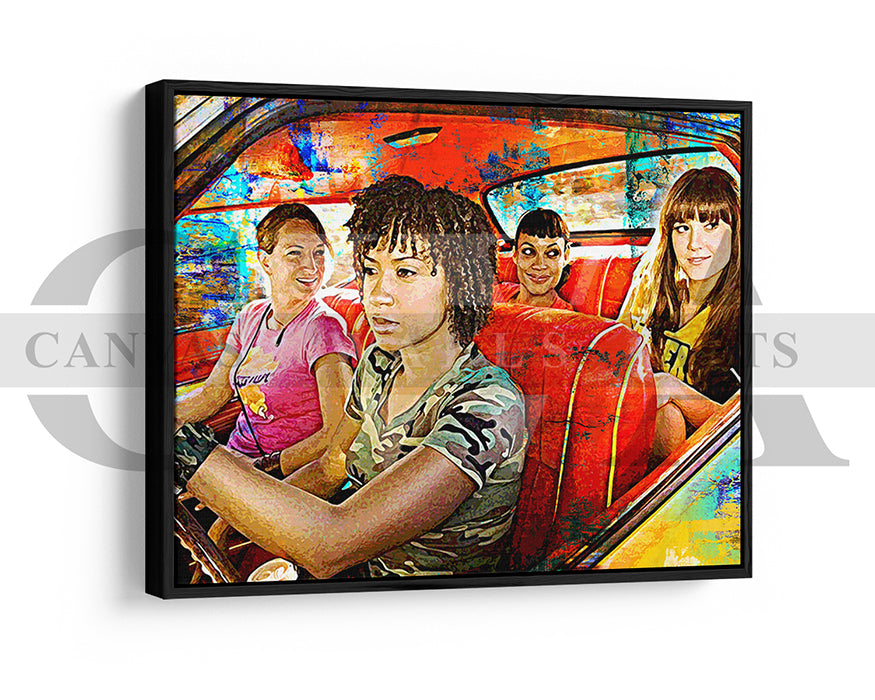 Death Proof Canvas Wall Art Abstract Movie Poster
