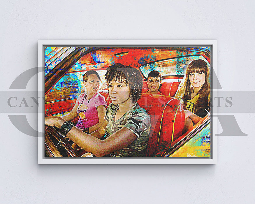 Death Proof Canvas Wall Art Abstract Movie Poster
