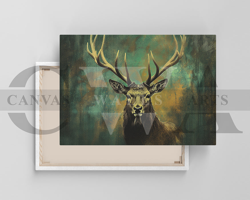 Deer Canvas Painting Wall Art Animal Poster Print
