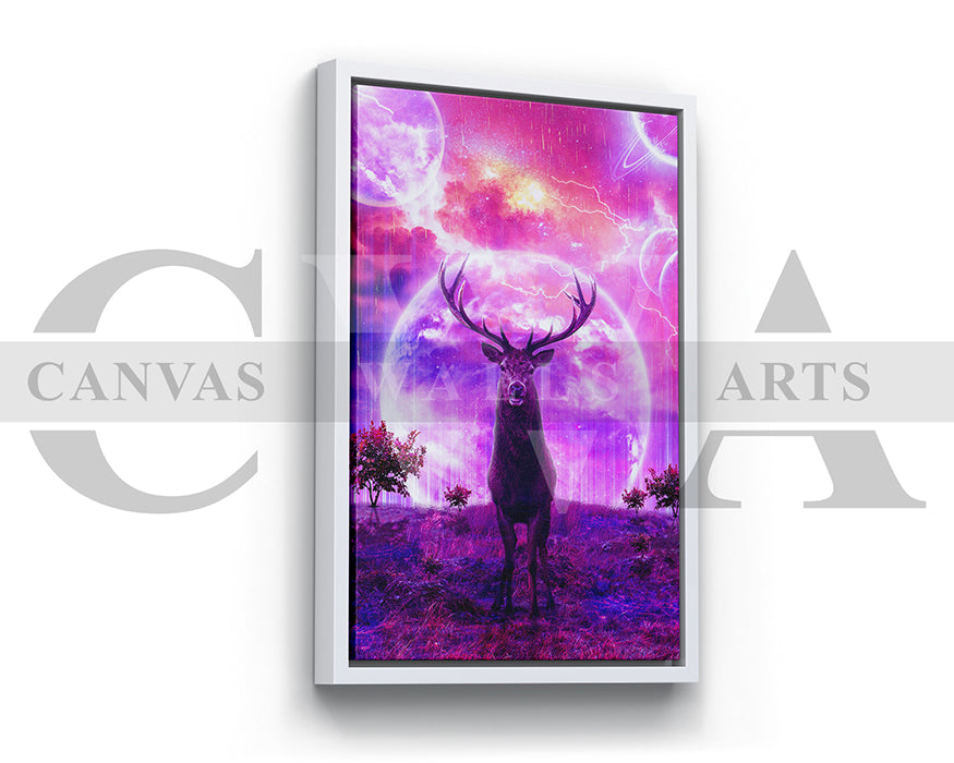 Deer Canvas Wall Art Animal Poster Frame
