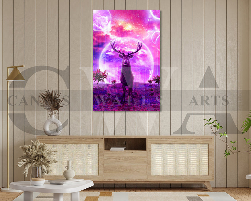 Deer Canvas Wall Art Animal Poster Frame