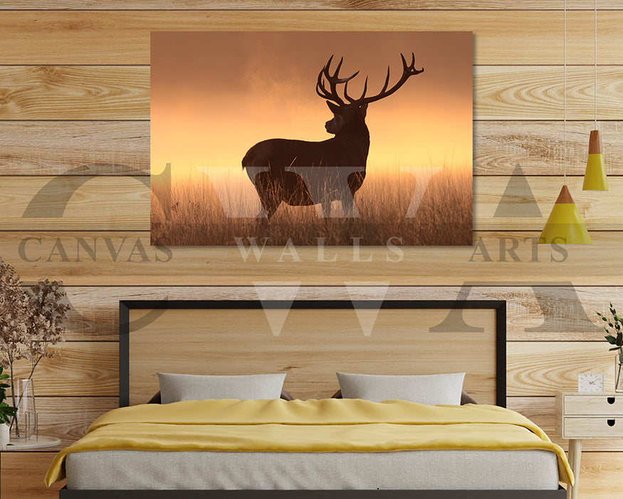 Deer Canvas Wall Art Animal Poster Frame