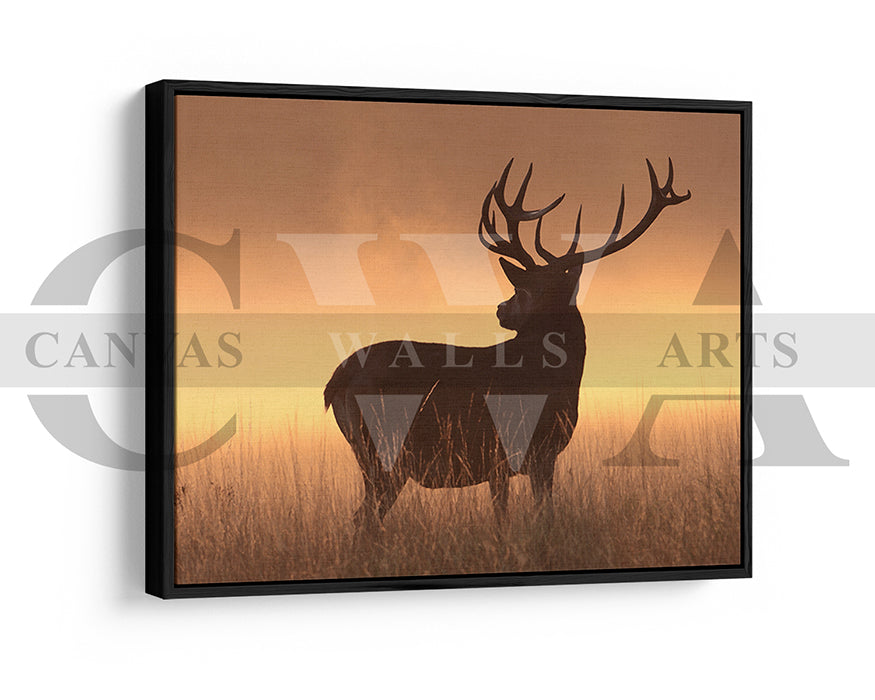 Deer Canvas Wall Art Animal Poster Frame