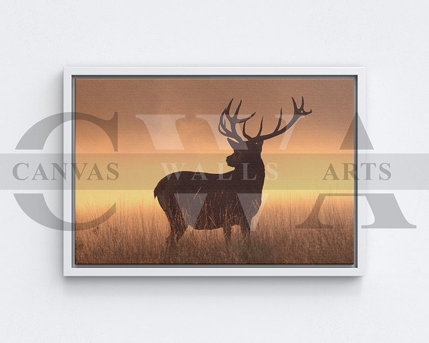 Deer Canvas Wall Art Animal Poster Frame