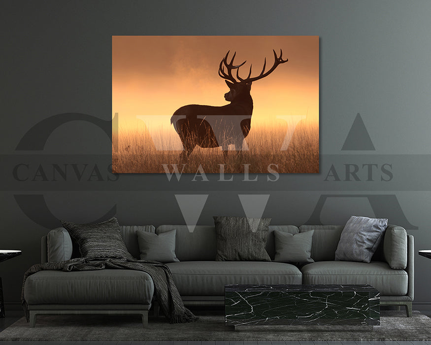 Deer Canvas Wall Art Animal Poster Frame