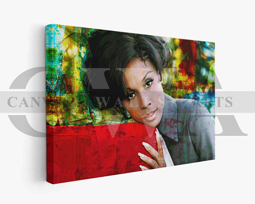 Diahann Carroll Canvas Wall Art Abstract Movie Poster