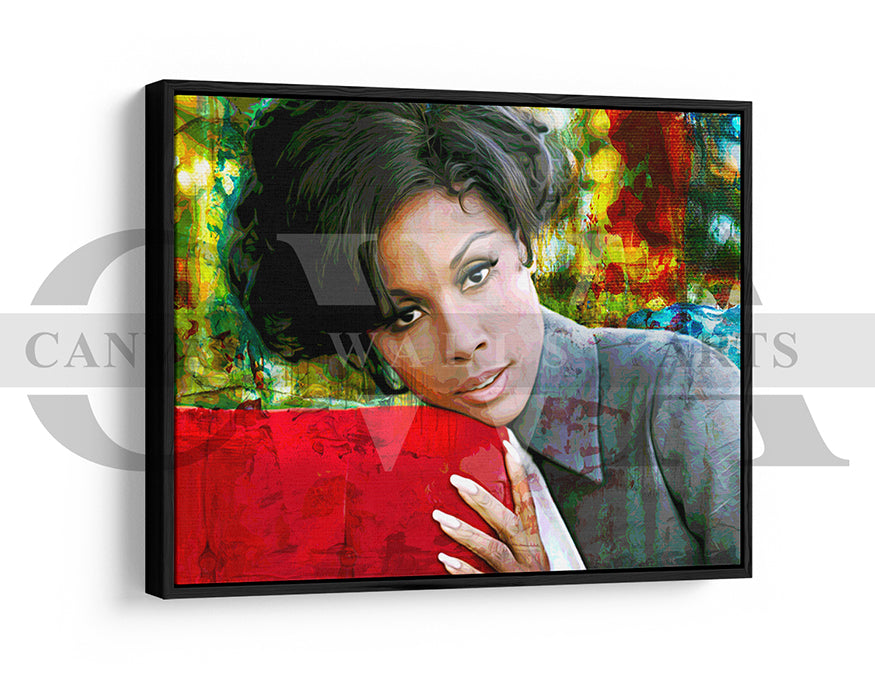 Diahann Carroll Canvas Wall Art Abstract Movie Poster