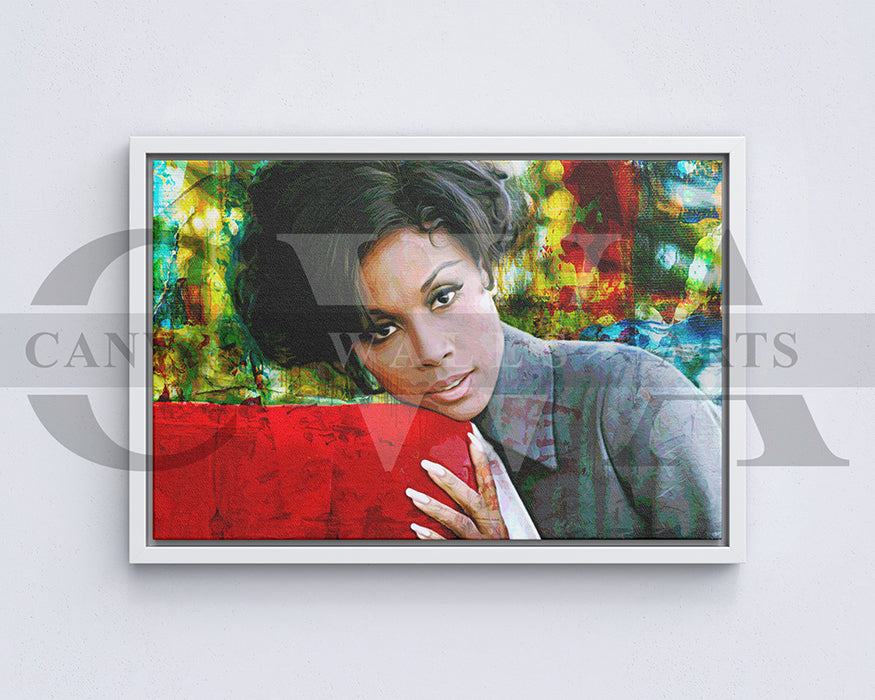 Diahann Carroll Canvas Wall Art Abstract Movie Poster