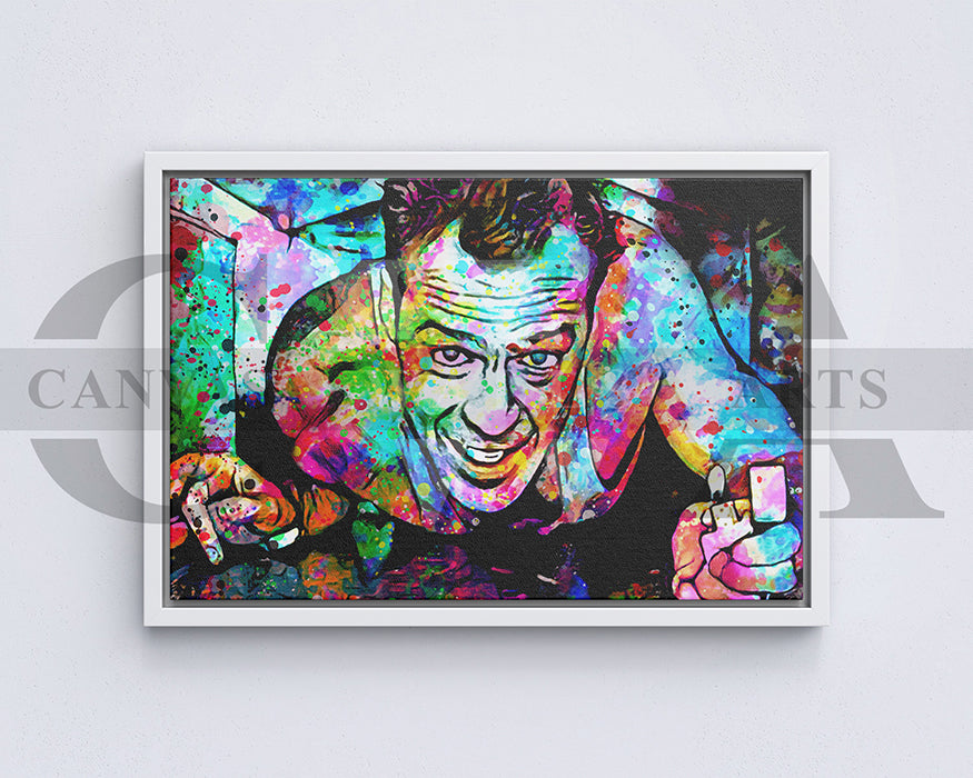 Die Hard Canvas Wall Art Abstract Movie Poster