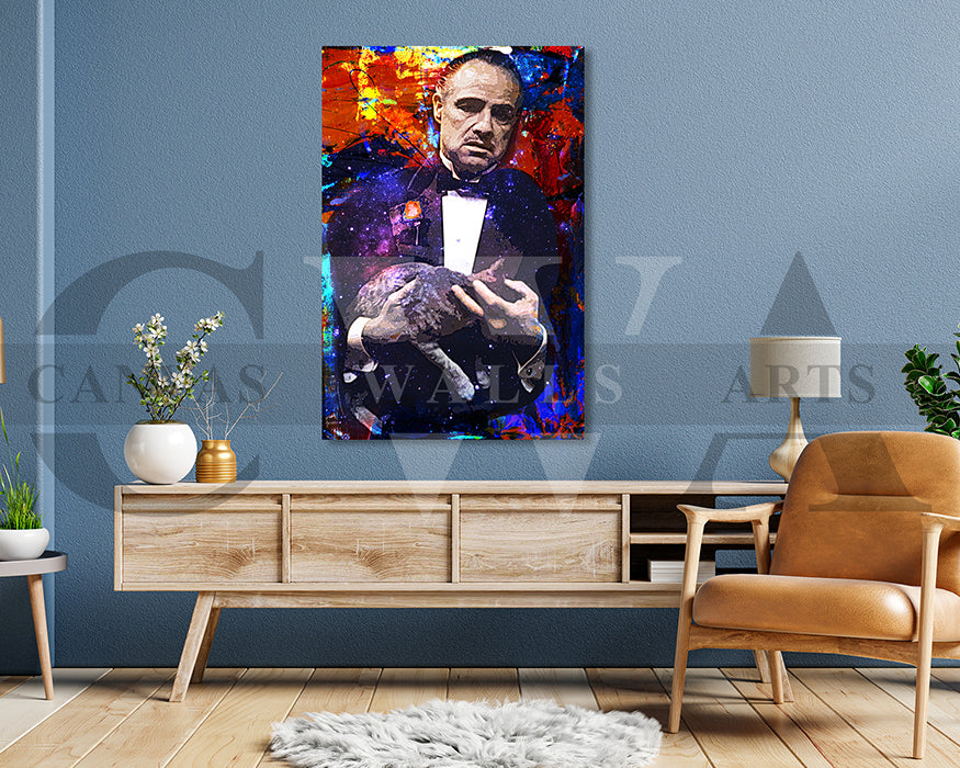 Vito Corleone Canvas Wall Art