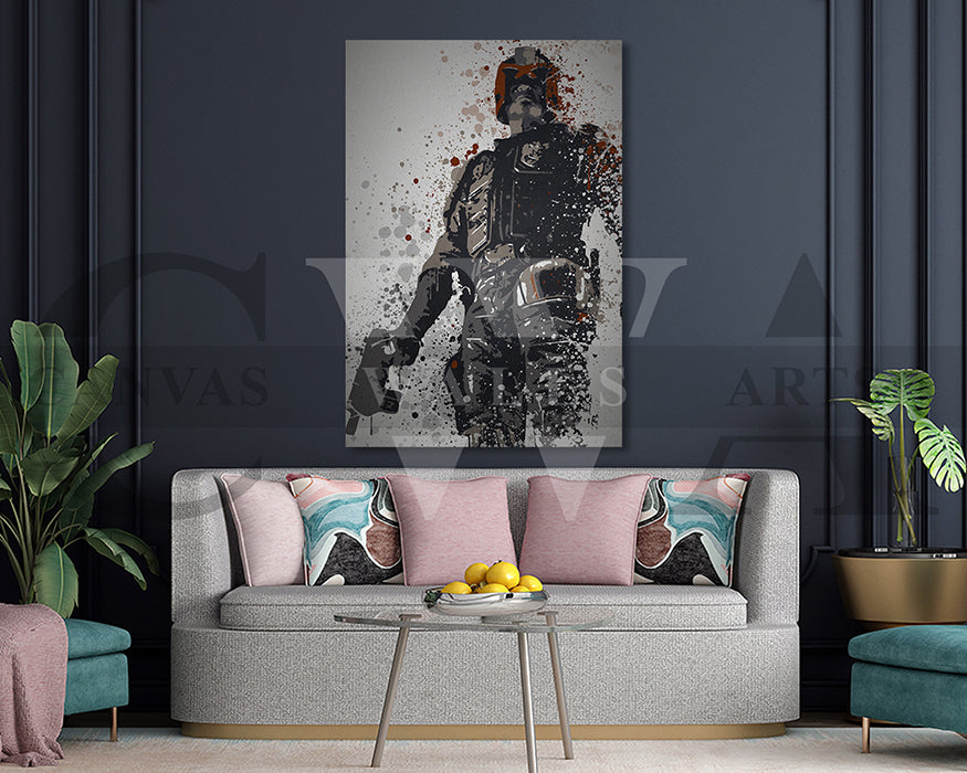 Dredd Canvas Wall Art