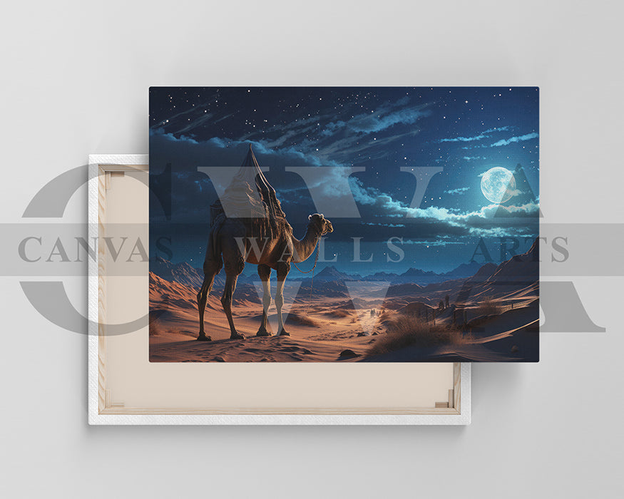 Dune Camel Canvas Wall Art Animal Poster Print
