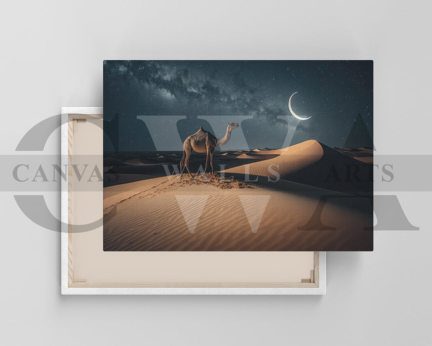 Dune Camel Canvas Wall Art Animal Poster Art