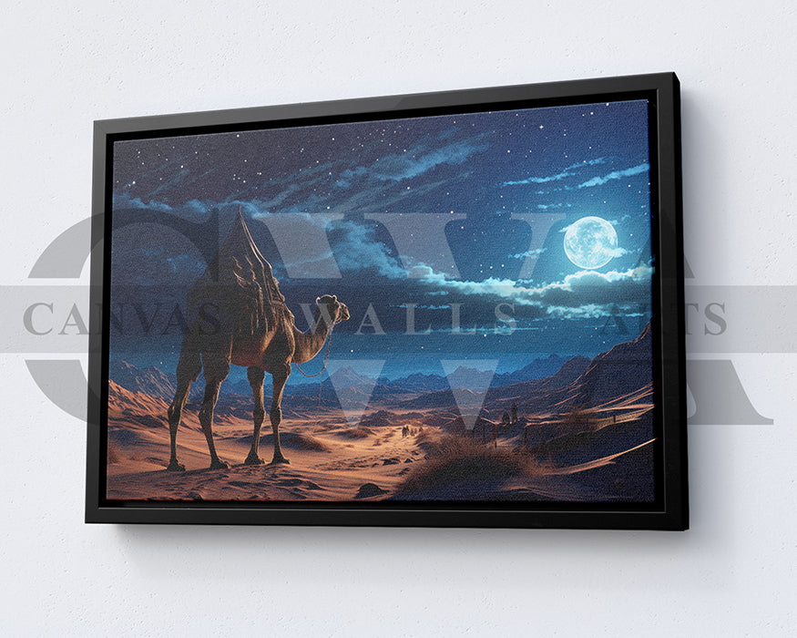 Dune Camel Canvas Wall Art Animal Poster Print