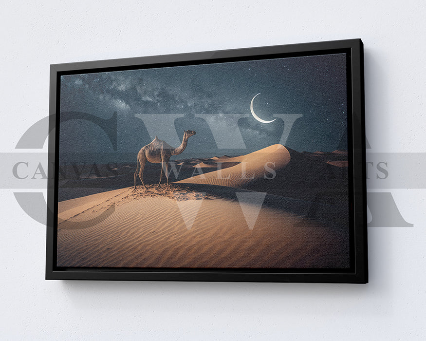 Dune Camel Canvas Wall Art Animal Poster Art