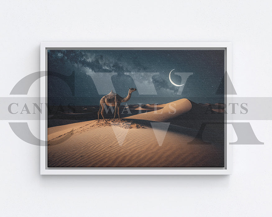 Dune Camel Canvas Wall Art Animal Poster Art